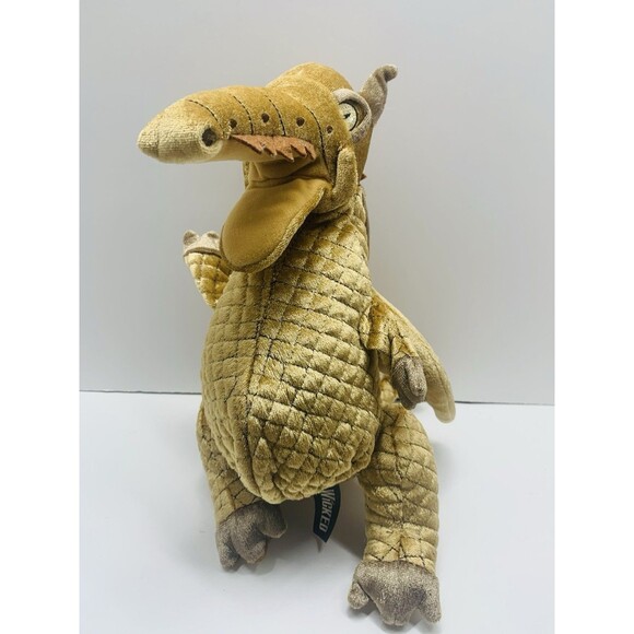 Wicked the Musical Gold Dragon 11" Plush Hand Puppet Time Clock Stuffed Animal - Picture 2 of 11